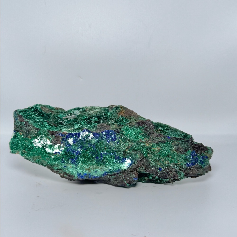 Large Raw Malachite and Azurite Specimen - Picture 3 of 8